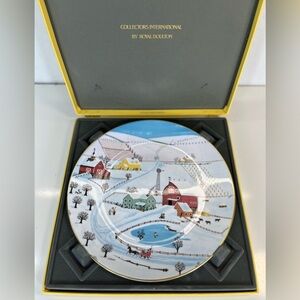 Royal Doulton Collectors Plate Sleigh Bells 1977 C.A. Brown Limited Edition